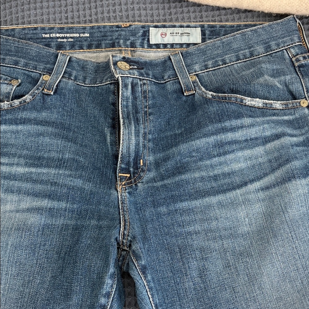 AG Adriano Goldschmied Classic Denim Boyfriend Jeans